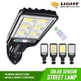 thumbnail image 2 of Lámpara Solar Led de pared para exteriores, luz impermeable con Sensor de movimiento PIR, 3 modos, decoración de jardín, Patio, porche, garaje, 1-8 piezas, 2 of 4