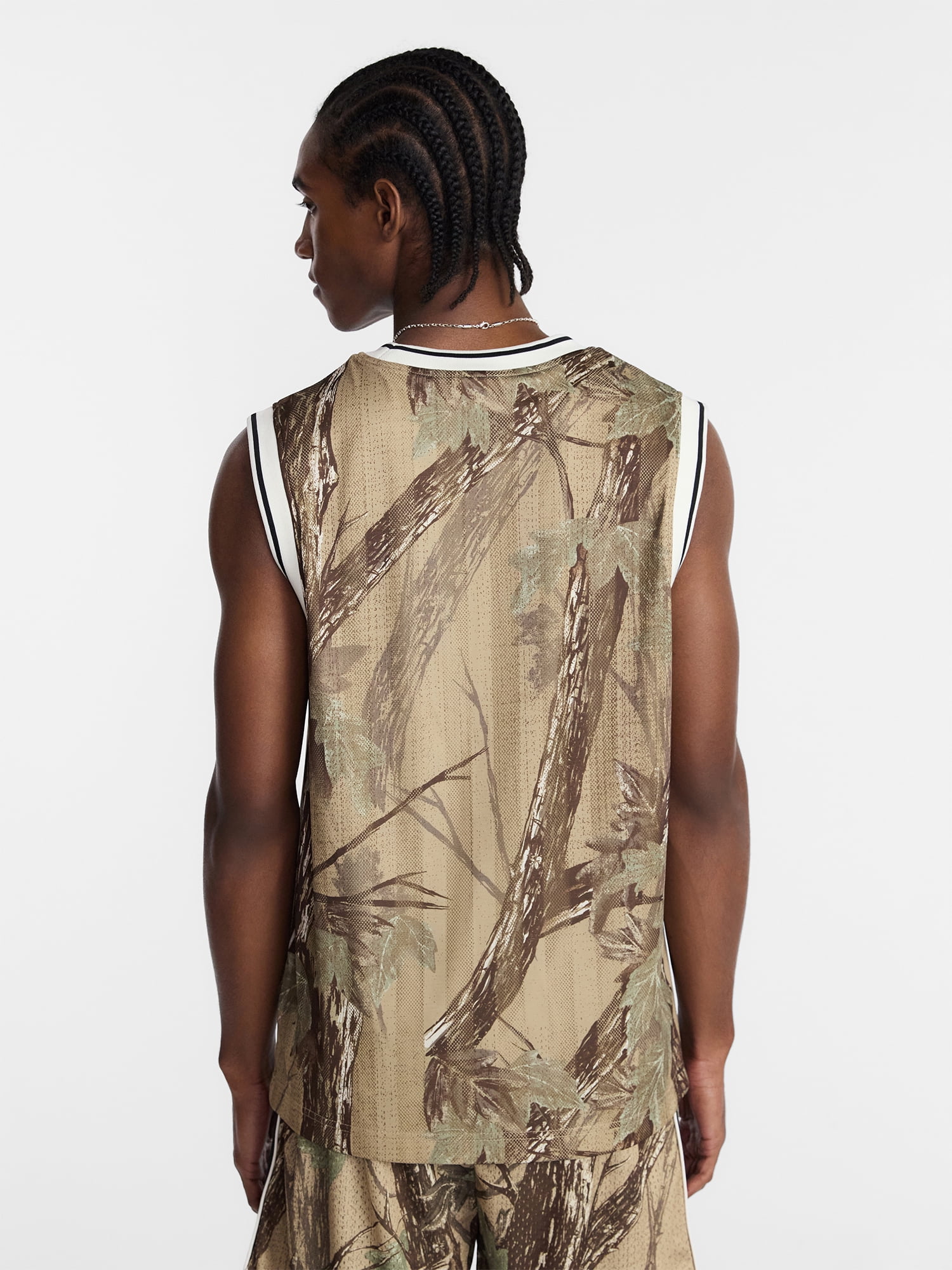 No Boundaries Printed and Solid Mesh Tank Top, Men's XS-4XLT