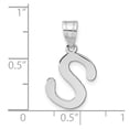 thumbnail image 4 of Diamond2Deal 14K Pendentif Initiale Lettre à Bulles en Or Blanc pour Femmes, 4 of 6