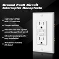 thumbnail image 2 of GFCI Outlets ELECTECK, paquete de 10 amperios con indicador LED blanco, 2 of 7