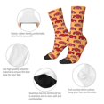 thumbnail image 3 of Yiaed Red Cars Print Great elasticity Crew Socks Sports socks for Men and Women, 3 of 5