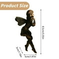 thumbnail image 4 of WMGHA Miniature Fairies Figurines Flower Pot Huggers Mini Resin Flying Angel Sculpture Fairy Garden Accessories Planter Pot Hanger Outdoor Garden Lawn Decoration,Vintage Angel Statue Decor, 4 of 5