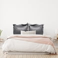 thumbnail image 2 of Unique Bargains 2-Pack Satin Silk Pillow Shams Covers, 26" x 26" Deep Grey, 2 of 8