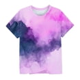 thumbnail image 4 of CYRBOKO Girls Graphic Tees, Casual Short Sleeve Pullover Crew Neck Summer T-Shirts Pink Size 7-8 T, 4 of 4