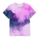 thumbnail image 5 of Blusas y camisas de manga corta con cuello redondo Camiseta estampada de manga corta para niños Cuello redondo Media manga Casual Versátil Top de poliéster para niñas, 5 of 5
