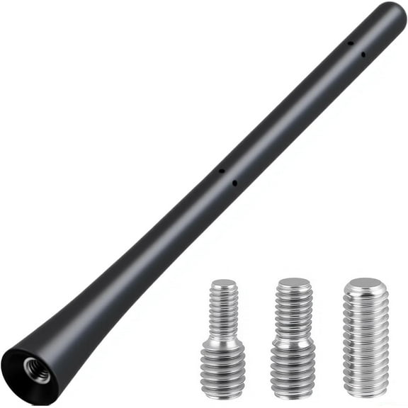 Car Radio Antenna, 6.5cm FM AM DAB Aerial Accessories Universal Roof Cars Aerial Replacement Mini Radio Aerials Antenna Small Short Rod Car Antenna Strong Reception Screws In M4 M5 M6 (6.5CM)