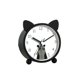 thumbnail image 1 of Pequeño reloj de noche silencioso de metal con función de luz, despertador decorativo sin tictac, 1 of 5