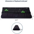 thumbnail image 4 of WQLPP-Repose-Poignet de Clavier Amélioré Support Ergonomique pour Main, Coussin de Poignet en Mousse à Mémoire de Forme Douce et Confortable Antidérapant pour Clavier de Jeu de Bureau, 4 of 4