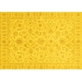 thumbnail image 1 of Ahgly Company Machine Washable Indoor Rectangle Oriental Yellow Traditional Area Rugs, 5' x 7', 1 of 4