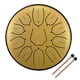 thumbnail image 1 of Tambor de acero 6 pulgadas 11 tonos de acero lengua tambor D-Key mano Pan tambores con baquetas percusión instrumentos musicales Tomshoo Tambor de acero, 1 of 6