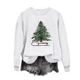 thumbnail image 5 of Christmas Women's Sweatshirts Holiday Merry Pullover Long Sleeves Crewneck Shirts Fashion Christmas Tree Printed Blouses Casual Loose Christmas Sweatshirt, 5 of 8