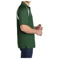 thumbnail image 3 of Yellow Rooster Men's Dry Zone Colorblock Raglan Male Polo T-Shirts Forest Green/ White Black 2XL, 3 of 6