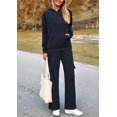 thumbnail image 4 of Conjunto Deportivo Mujer PRETTYGARDEN Sudadera con Capucha Azul Marino Pantalones Cargo Talle S, 4 of 8