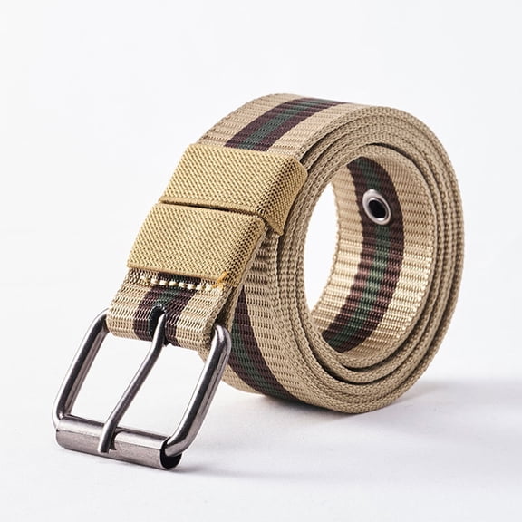 LONKITO Canvas Belts for Men Versatile Woven Nylon Belt Everyday and Outdoor Wear