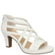 thumbnail image 1 of Sandalia Easy Street Bee con tacón para mujer, color blanco, talla 5, 1 of 6