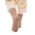 thumbnail image 3 of CPNG CPNG Kid Girls Fuzzy Socks Solid Color Coral Fleece Non Slip Floor Socks Comfy Fluffy Lined and Thickened Short Warm and Lint Free Autumn Winter Socks, 3 of 8