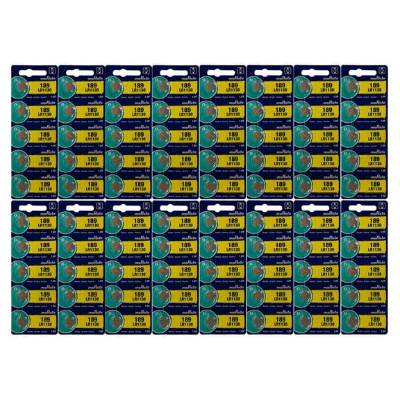 80x LR1130 Murata Cell Battery Watch Button Coin 189 Batteries