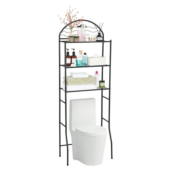 M optimized Over The Toilet Storage Shelves, 3 Tier Bathroom Organizer Racks, Narrow Above Toilet Shelves, Freestanding Towel Racks for Apartments, Restrooms