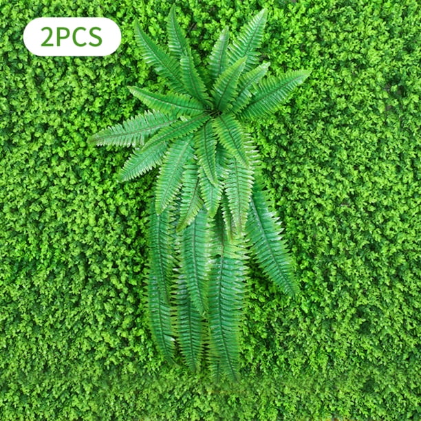 Plantas artificiales Decoración de pared Colgante al aire libre Plástico Falso hoja verde Fondo Decoración de boda, L Yuarrent HA005109-03