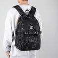 thumbnail image 1 of Mochila de viaje sencilla de gran capacidad, ligera, informal, para niñas, para estudiantes de secundaria y preparatoria, 1 of 6