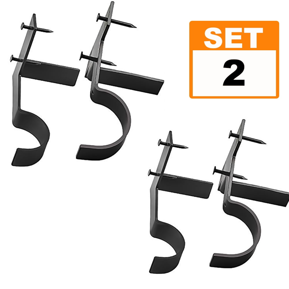 Hang Single Curtain Rod Brackets No Drill, No Damage Perfect