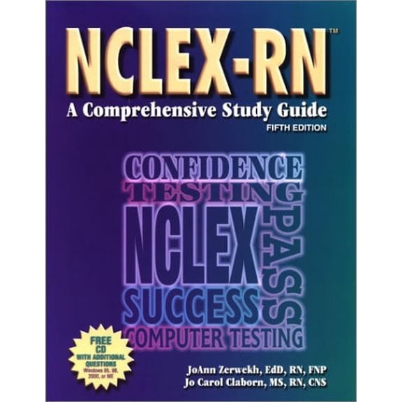Pre-Owned NCLEX-RN: A Comprehensive Study Guide (Book with CD-ROM for Windows) [With For Windows 3.1, 95, or 98] (Paperback) 1892155044 9781892155047