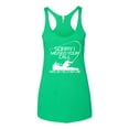 thumbnail image 2 of Wild Bobby, Missed Your Call Fishing Line Joke Fishing Tri-Blend Racerback Tank Top, Envy, Small, 2 of 3