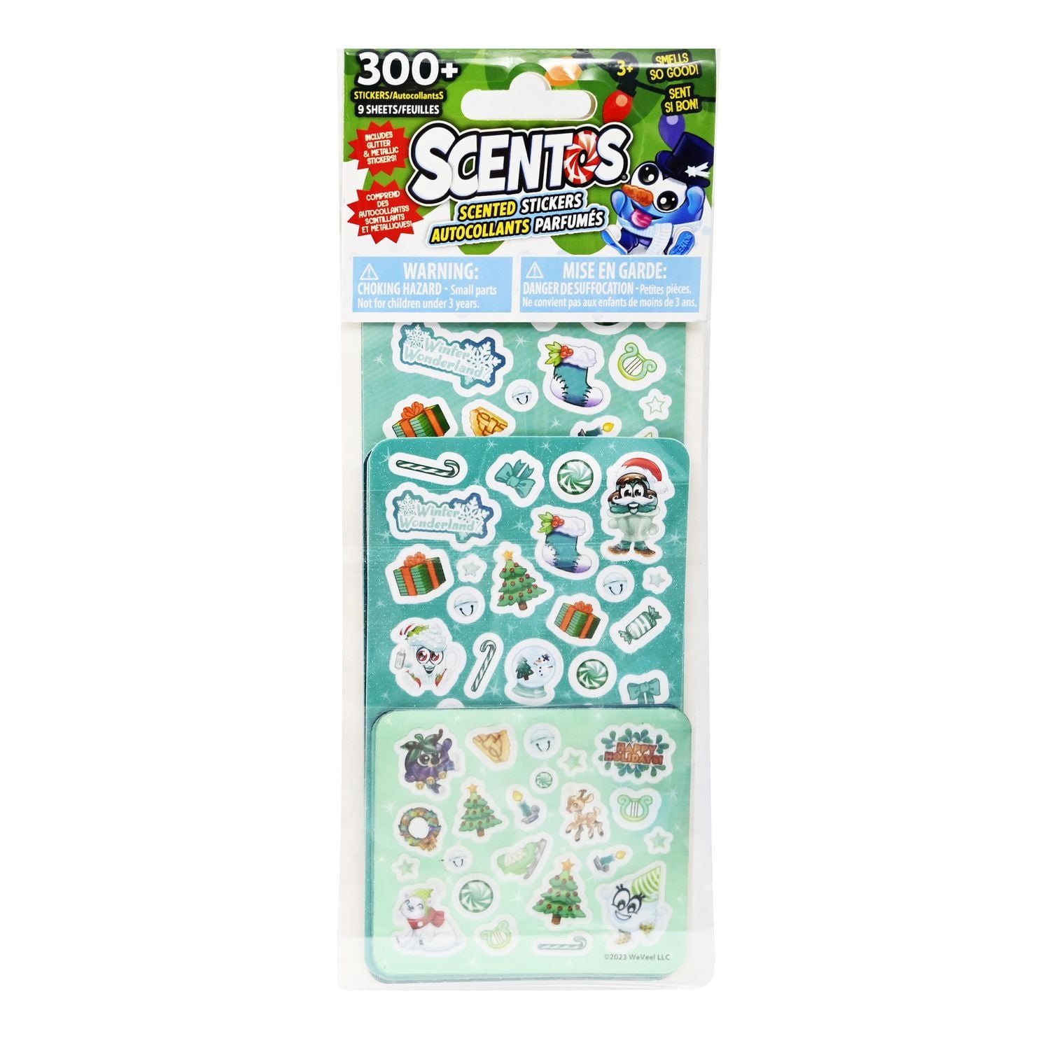 Scentos - Christmas Scented Stickers - Blue