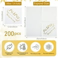 thumbnail image 2 of Teling 200 Serviettes de Mariage Feuille d'Or 3 Plis Mr et Mrs Serviettes de Cocktail de Mariage pour Réception Fête Dessert Gâteau Décorations de Table (Élégant), 2 of 7