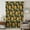 Yellow Black, variant on Sunflowers Sheer Curtains 54 Inches Long, Beige Botanical Yellow Florals Butterfly Light Filering Curtains, Breathable Simi Curtain Privacy Drapes for Kitchen Bathroom Small Window Treatment