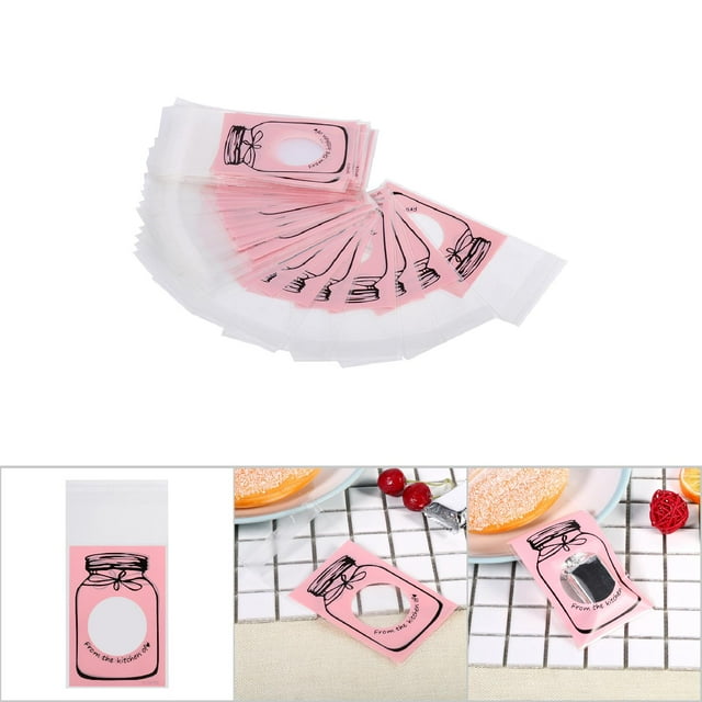 Bolsas de plástico para dulces Jadeshay 100 unidades por paquete bonitas bolsas de galletas y dulces