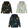 thumbnail image 5 of CSCHome Kids Toddler Pullover Sweatshirt Hoodies for Boys，Kids Knit Sweatsuit Teen Long Sleeve Dinosaur Printing Sweat Shirt for 3-13Y, 5 of 9