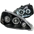 thumbnail image 2 of ANZO 2005-2006 Acura Rsx Projector Headlights w/ Halo Black, 2 of 8