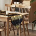 thumbnail image 4 of FFIY 12x108-Inch Sequin Table Runner Stripe Tabletop Party Table Runners for Birthday Wedding (Teal+Silver), 4 of 8