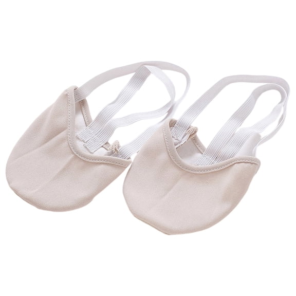 Zecgelong Girls Soft Sole Dance Shoes Lightweight Cushioned Dance Sneakers For Young Dancers Breathable Flexible Tween Ballet Practice Footwear Kids Sneakers Girls Size XXS Beige