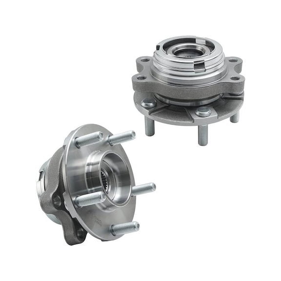 Front Wheel Hub Assembly Set - Compatible with 2009 - 2013 INFINITI G37 2010 2011 2012