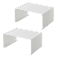 thumbnail image 1 of Yamazaki Home Stackable Kitchen Rack - Storage Organizer Counter Shelf, Steel, Large, Stack up to two, Stackable, No Assembly Req. - 2 pack, 1 of 9
