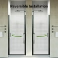 thumbnail image 3 of Leumius Pivot Shower Doors, 33" W x 72" H Semi-Frameless Design,1/4" Thick SGCC Tempered Glass,Reversible Installation,Matte Black, 3 of 8