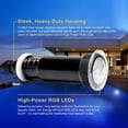 thumbnail image 5 of Pool Lights for Inground Pool, Direct Replacement for Pentair GloBrite, 1.5 Inch LED Color Inground Pool & Spa Light, IP68 Waterproof, AC12V, 100 ft Cord, 5 of 7