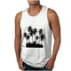 thumbnail image 1 of Camisetas de Tanque de los Hombres Tanque de los Hombres Incolor Gradiente de Impresión Cuello Redondo Correa Delgada Fuga Atrás Regular Casual Deportes Blusas de Tanque, 1 of 5