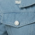 thumbnail image 4 of Women Casual Solid Dress Denim Dress Long Sleeve Turtleneck Pocket Dress Button Slim Belt Dress Short Maxi Dress for Women Woman Summer Casual Dress Summer Dress for Women with Sleeves Wrap Summer, 4 of 8