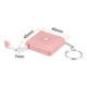 thumbnail image 2 of Métrica Cinta 1.5M/60 Pulgadas Cuadrado Retráctil Sastres Cinta Medir Bolsillo Tamaño para Cuerpo, Tela, Costura y Manualidades Medidas, Claro Rosa, 2 of 5
