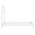 thumbnail image 5 of SESSLIFE Twin Bed Frame with House-shaped Headboard, Metal Platform Bed Frame with Strong Slat Support, Hold 350 LBS, Sturdy and Durable, Noise-Free, Easy Assembly(White), 5 of 9