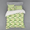 thumbnail image 2 of Ambesonne Rose Bedding Set 3 Pcs, Pastel Abstract Blossoms, Twin, Pistachio Green White, 2 of 3