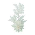 thumbnail image 3 of Brillo de Navidad artificial Poinsettia Flor Ramas de pino Hojas Selecciones Adornos para coronas de árboles de Navidad, 3 of 4