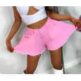 thumbnail image 1 of Faithtur Women Loose Style Shorts, Solid Color Mid Waist Flared Shorts, 1 of 9
