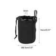 thumbnail image 2 of Uxcell 3.3" IDx5.5" H Camera Lens Bag with Thick Protective Neoprene Black, 2 of 7