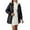 Black, variant on Breezora Women's Long Loose Fit Down Alternative Jacket Quilted Cotton Blend Hooded Warm Winter Coat Outerwear XXXXL Size Black