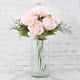 thumbnail image 3 of Nvzi Flores falsas, peonías artificiales vintage, flores de seda para decoración del hogar y bodas, paquete de 1 (melocotón), 3 of 5