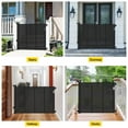 thumbnail image 6 of Reinforced 42” Extra Tall Retractable Baby Gates with Rods, Extends up to 60” Wide, Tall Retractable Dog Gate for Doorways Prevent Crawling Through Mesh Pet Gate Indoor Outdoor, Black, 6 of 11